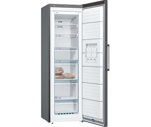 Bosch, Seeria 4, NoFrost, 242 L, kõrgus 186 cm, must - Sügavkülmik