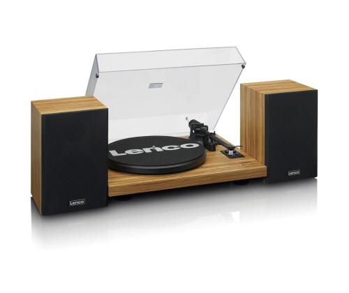 Lenco LS-500, pähklipuu - Vinüülplaadimängija kõlaritega