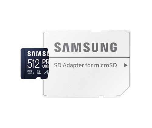Samsung PRO Ultimate, microSDXC, SD adapter, 512 GB - Mälukaart