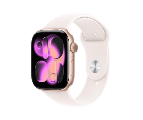 Apple Watch 11, 42 mm, GPS, M/L, roosa kuld - Nutikell