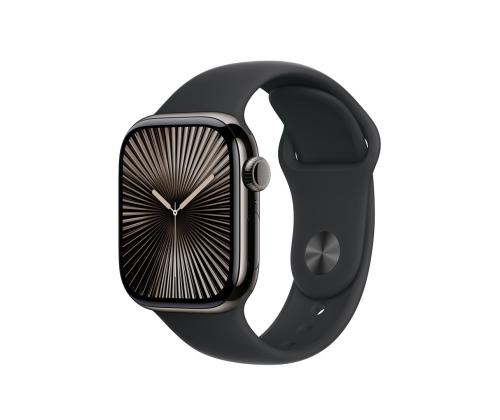 Apple Sport Band, 42 mm, S/M, must - Kellarihm