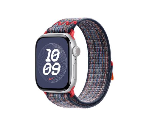 Apple Nike Sport Loop, 42mm, sinine/punane - Kellarihm