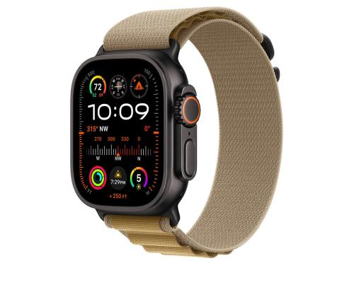 Apple Watch Alpine Loop, 49 mm, Large, must titaan, pruun - Kellarihm