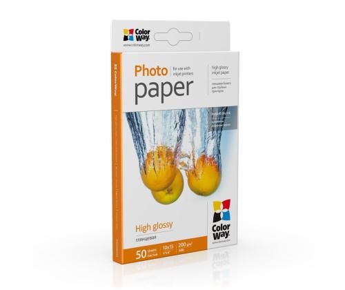 ColorWay 10x15, 200 g/m², 50 lehte, läikiv - Fotopaber