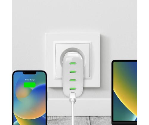 Puro MiniPro Gan Wall Charger, 140 W, valge - Laadija