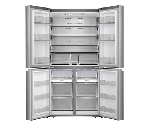 Hisense, Total No Frost, 609 L, kõrgus 179 cm, roostevaba teras - SBS-Külmik