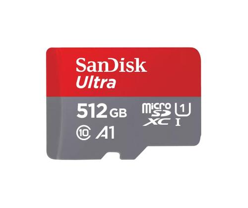 SanDisk Ultra microSDXC, 512 GB, hall - MicroSD mälukaart SD adapteriga