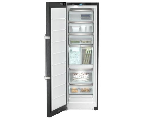 Liebherr, NoFrost, 278 L, kõrgus 186 cm, must - Sügavkülmik
