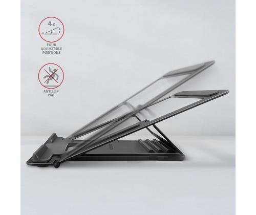 AXAGON STND-L, tumehall - Sülearvuti alus