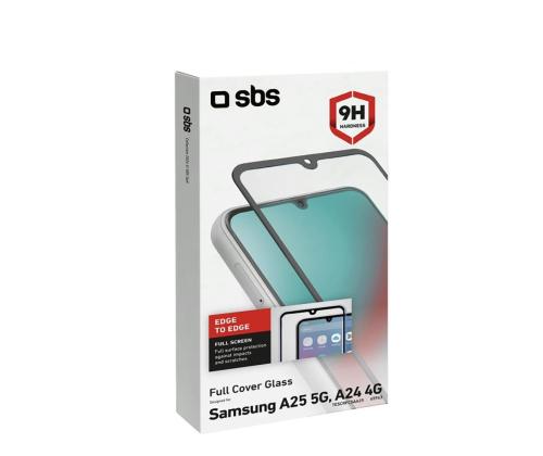 SBS Full Cover Glass Screen Protector, Samsung Galaxy A25/A24 - Ekraanikaitseklaas