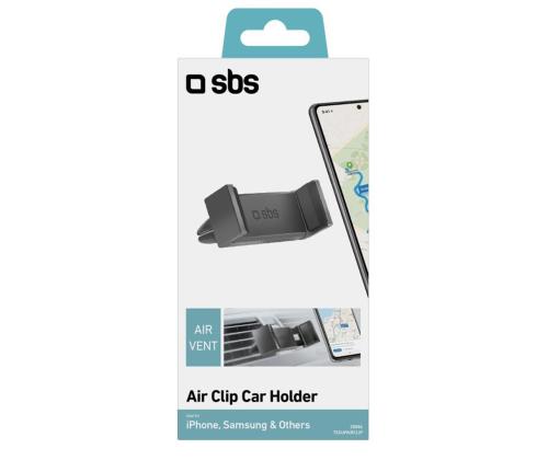 SBS Air-Vent Clip; must - Telefonihoidja autosse