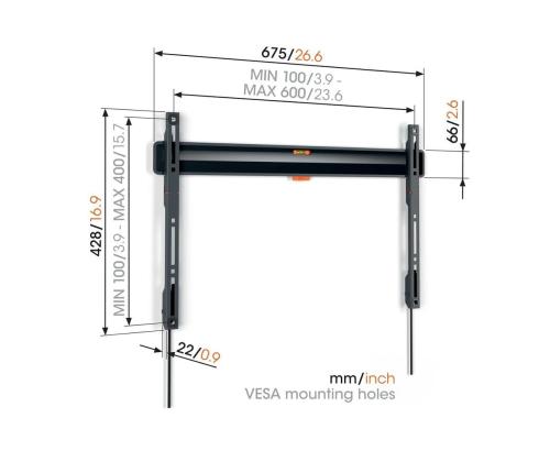 Vogels TVM 3603 Fixed TV Wall Mount, 40"-100'', must - LCD kinnitus