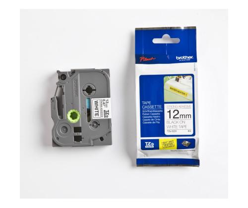 Lint must kiri valgel taustal 8m x 12mm, Brother