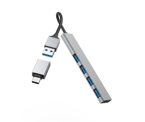 Hama USB Hub, 4x USB 3.2 Gen 1, USB-C adapter, hall - USB jagaja