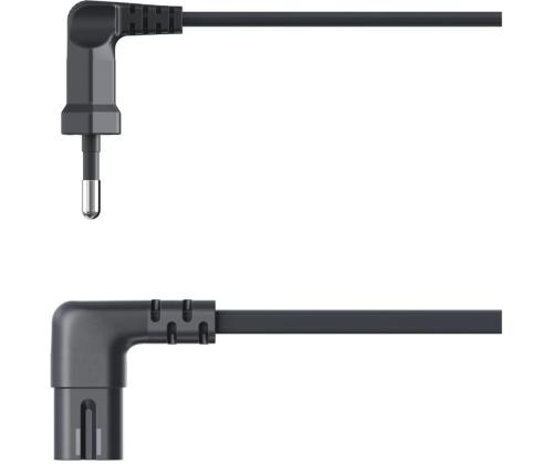 Hama Power Cord, 2-pin 90°, 1,5 m, must - Voolukaabel