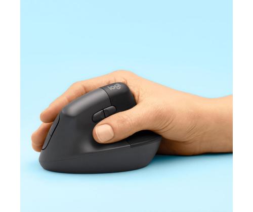 Logitech Lift Vertical Ergonomic Mouse, vaikne, must - Juhtmevaba optiline hiir