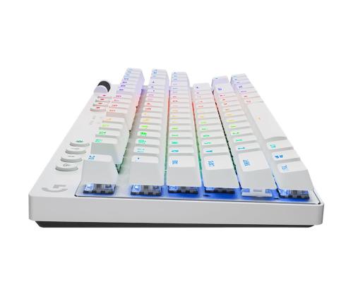 Logitech PRO X TKL, US, valge - Juhtmevaba klaviatuur