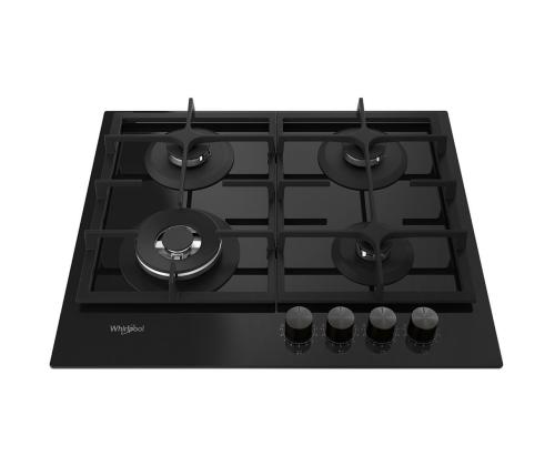 Whirlpool, laius 59 cm, must - Integreeritav gaasipliidiplaat