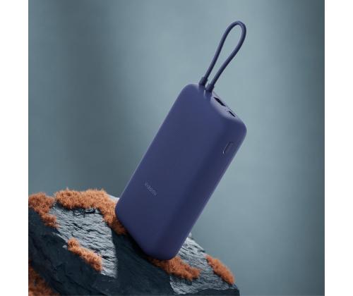 Xiaomi 33W Power Bank, 20000 mAh, integreeritud kaabel, sinine - Akupank