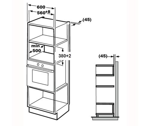 Beko, 25 L, 1450 W, valge - Integreeritav mikrolaineahi grilliga