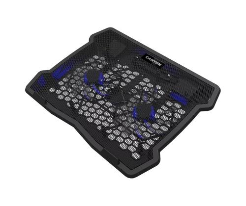 Canyon NS-03 Cooling Stand, 15,6'', must - Sülearvuti jahutusalus