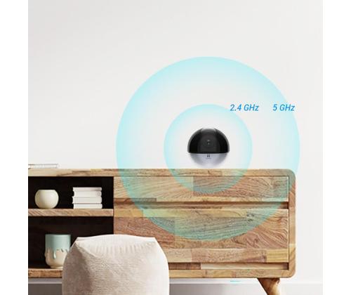 EZVIZ E6, 5 MP, WiFi, LAN, inimese tuvastus, öörežiim, must - Pöördkaamera