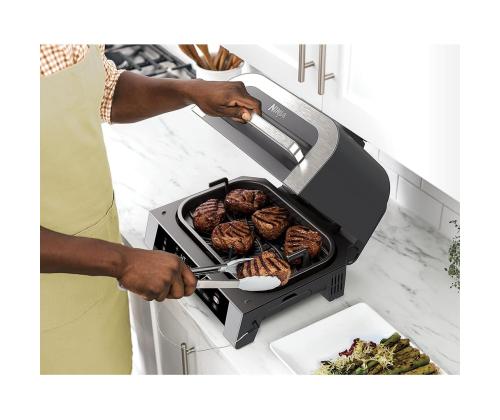Ninja 6-in-1 MAX, 1760 W, must/hõbedane - Grill ja kuumaõhufritüür