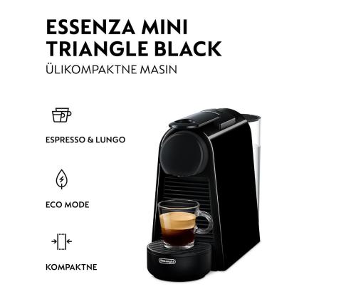 Nespresso Essenza Mini, must - Kapselkohvimasin