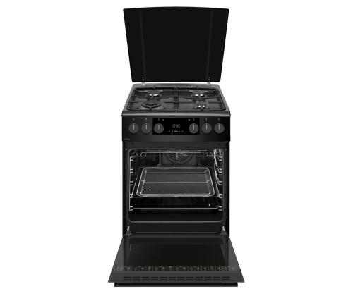 Hansa, 65 L, laius 50 cm, mattmust - Gaasipliit elektriahjuga