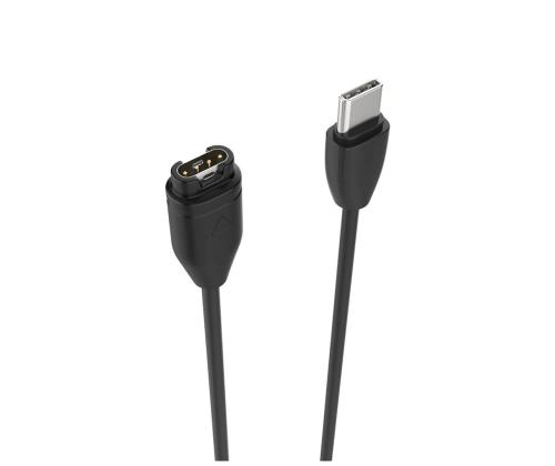 Fixed USB-C Charger, Garmin, must - Laadija