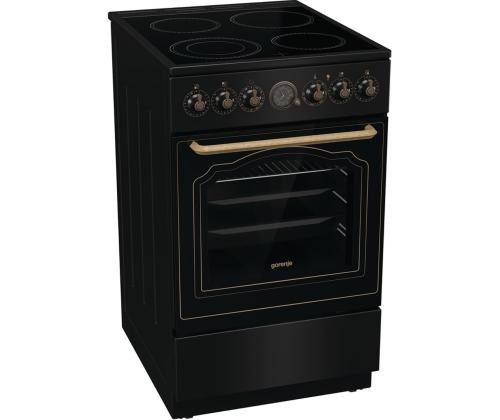 Gorenje, retro, 70 L, must - Eraldiseisev keraamiline pliit