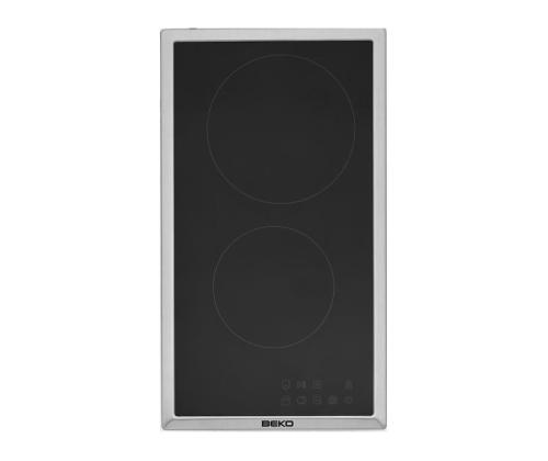 Beko, laius 28,8 cm, terasraamiga, must - Integreeritav keraamiline pliidiplaat