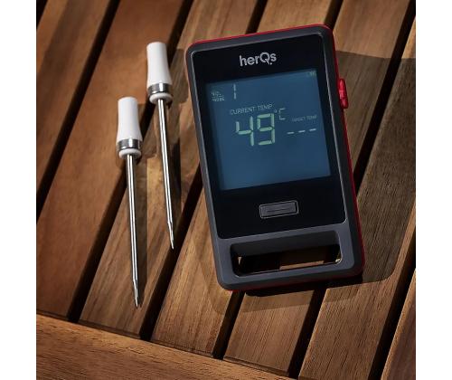 HerQs Pin PRO, must - Nutikas küpsetustermomeeter