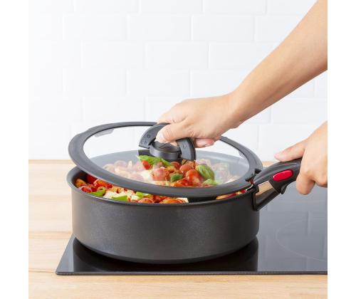 Tefal Ingenio, 16/18/20 cm - Klaaskaaned