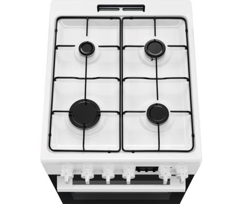 Electrolux 500 Series, 57 L, laius 50 cm, valge - Gaasipliit elektriahjuga