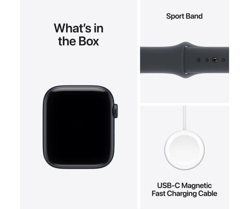 Apple Watch SE 3, 44 mm, GPS, sport band, S/M, must alumiinium / must - Nutikell