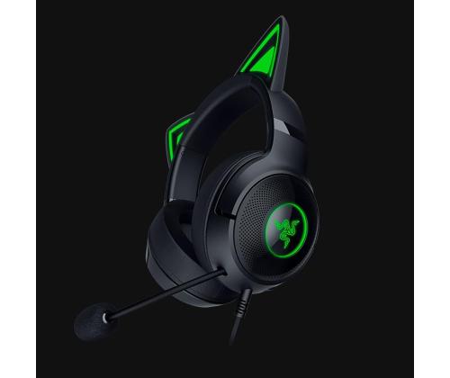 Razer Kraken Kitty V2, must - Juhtmega peakomplekt