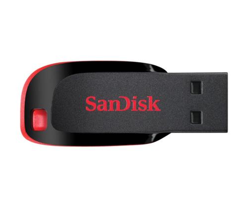 SanDisk Cruzer Blade, USB-A, 64 GB, must - Mälupulk