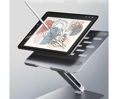 Axagon STND-LQ, 10''-16'', alumiinium - Sülearvuti alus