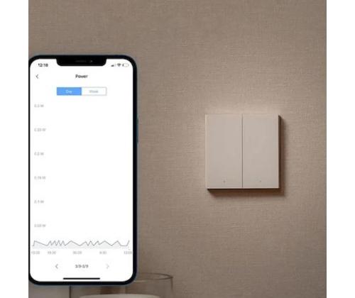 Aqara Smart Wall Switch H1, koos neutraaliga, 2 lülitit - Nutikas seinalüliti