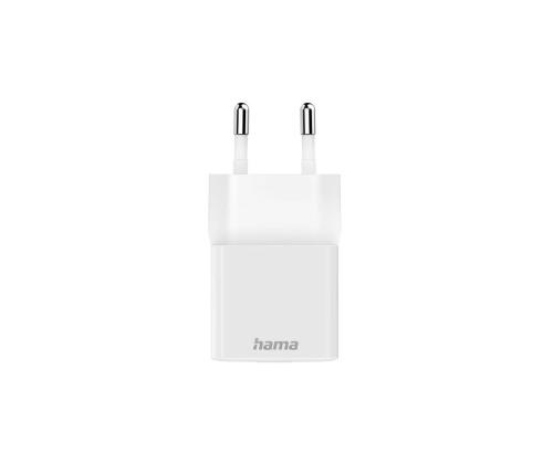 Hama Fast Charger, USB-C, 20 W, valge - Vooluadapter