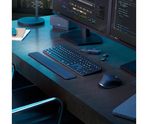 Logitech MX Keys S Plus, US, must - Juhtmevaba klaviatuur