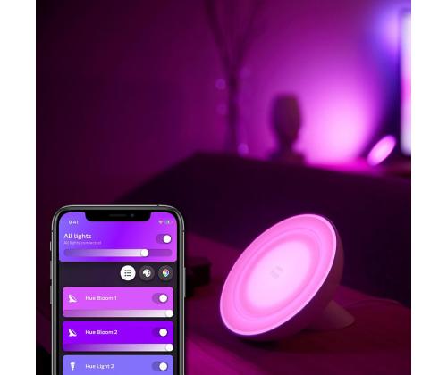 Philips Hue White and Color Ambiance Bloom, valge - Nutikas laualamp