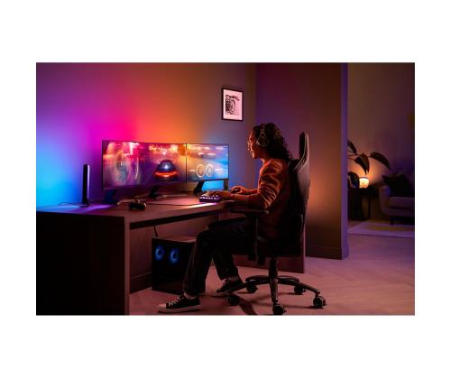 Philips Hue Play Gradient PC Lightstrip, 3x 24''-27'' + sild, must/valge - LED valgusriba arvutile