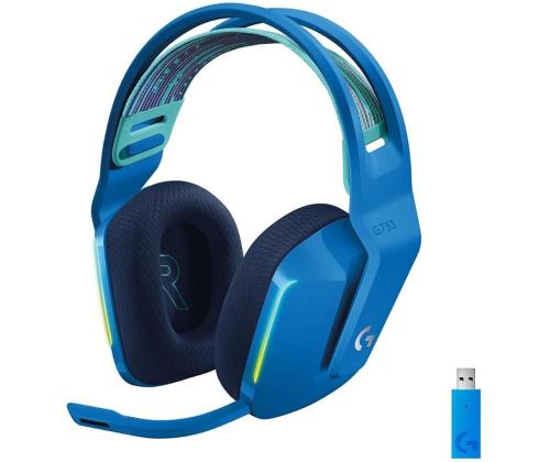 Logitech G733 LIGHTSPEED Wireless RGB, sinine - Juhtmevaba peakomplekt