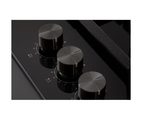 Whirlpool, laius 59 cm, must - Integreeritav gaasipliidiplaat