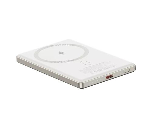 Canyon OnCharge 505 Slim Magsafe, 5000 mAh, juhtmevaba laadimine, USB-C, beež - Akupank