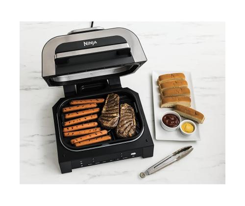 Ninja 6-in-1 MAX, 1760 W, must/hõbedane - Grill ja kuumaõhufritüür