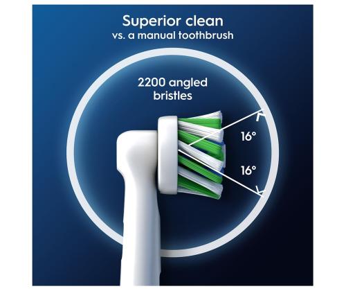 Braun Oral-B Cross Action Pro, 2 tk, valge - Varuharjad