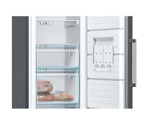 Bosch, Seeria 4, NoFrost, 242 L, kõrgus 186 cm, must - Sügavkülmik